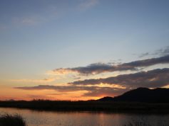 北の庄沢　夕暮れ　12月（非掲載写真）